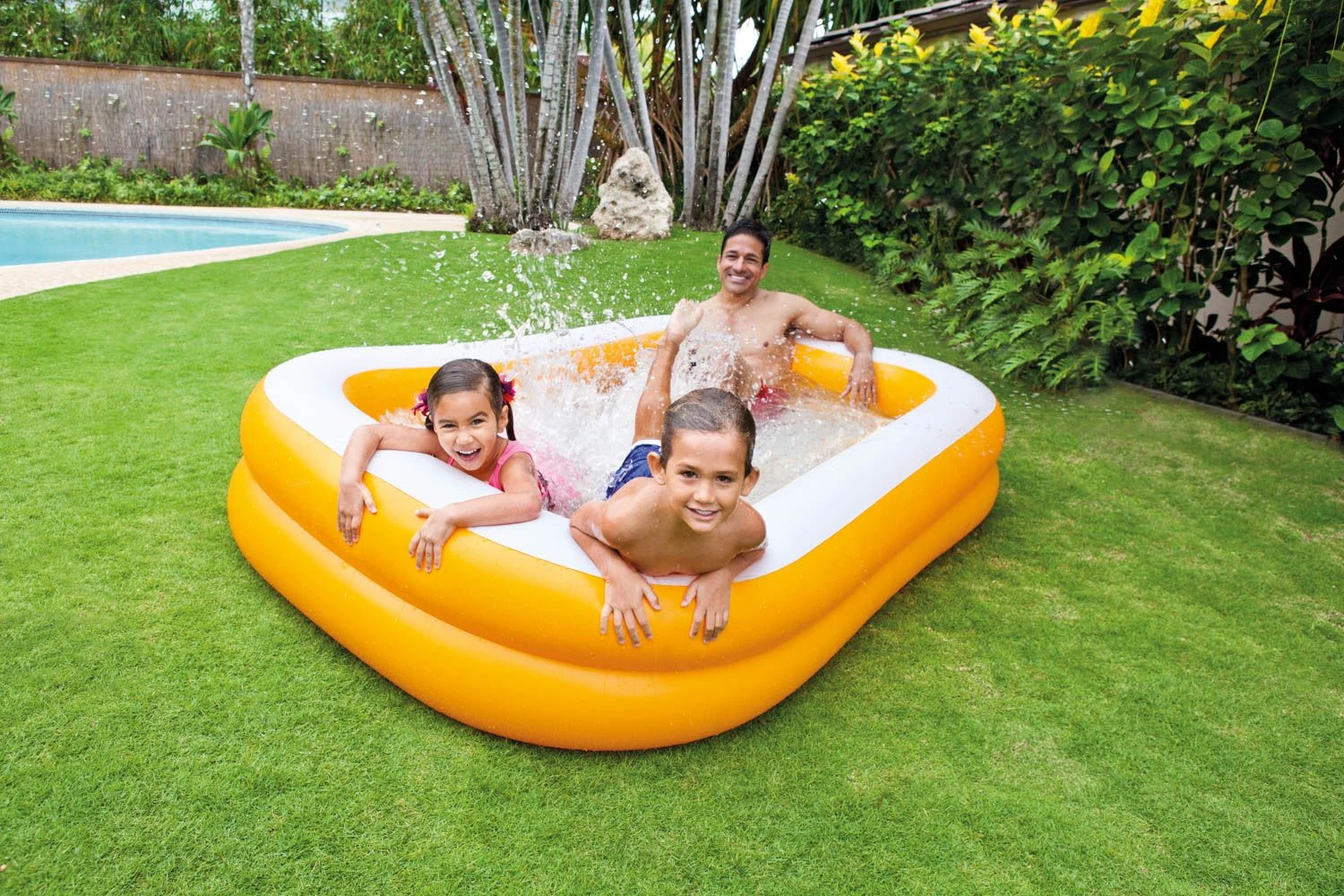 Intex Opblaasbaar Zwembad Family Pool Mandarin 4 Intex Opblaasbaar Zwembad Family Pool Mandarin - Afbeelding 2