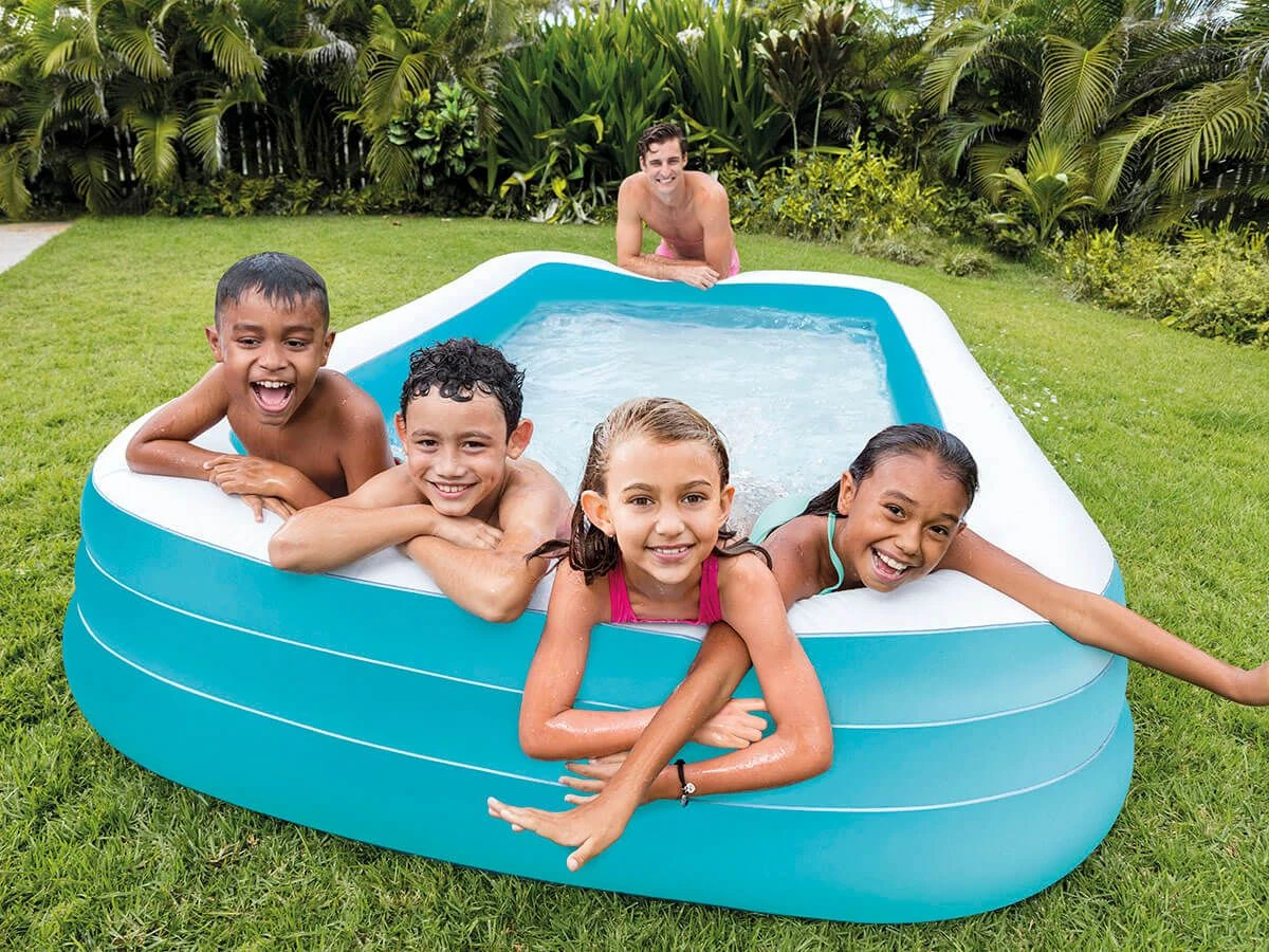 Intex Opblaasbaar Zwembad Family Pool - Blauw 6 Intex Opblaasbaar Zwembad Family Pool - Blauw - Afbeelding 4