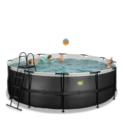 EXIT TOYS EXIT Black Leather Zwembad ø427x122cm Met Zandfilterpomp - Zwart 16 EXIT TOYS EXIT Black Leather Zwembad ø427x122cm Met Zandfilterpomp - Zwart -Intex Winkel exit black leather zwembad o427x122cm met zandfilterpomp zwart 4