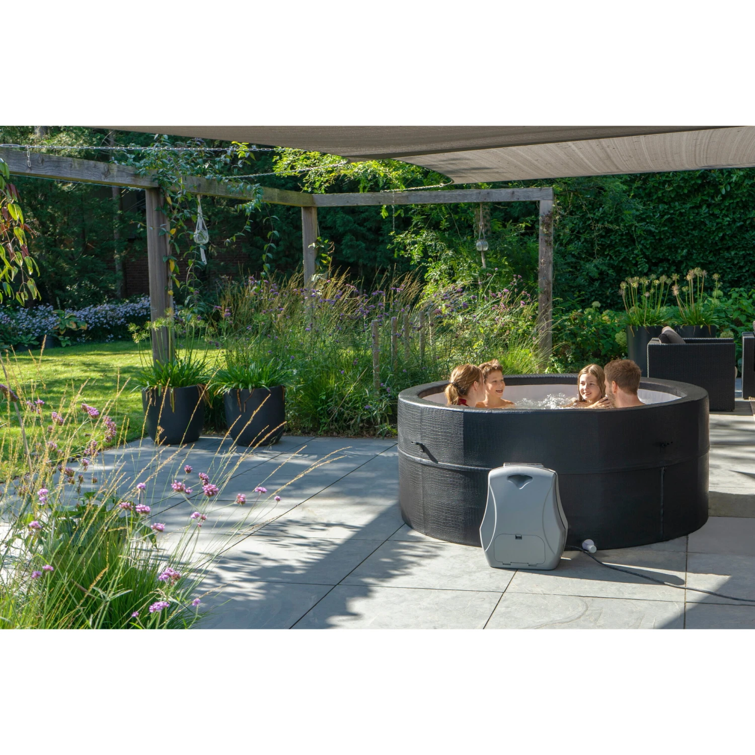 EXIT TOYS EXIT Leather Premium Spa (4 Personen) - Zwart 18 EXIT TOYS EXIT Leather Premium Spa (4 Personen) - Zwart - Afbeelding 16