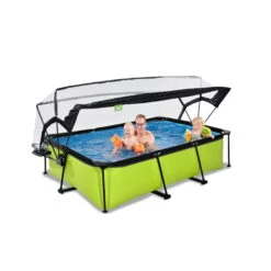 EXIT TOYS EXIT Lime Zwembad 220x150x65cm Met Filterpomp En Overkapping - Groen 19 EXIT TOYS EXIT Lime Zwembad 220x150x65cm Met Filterpomp En Overkapping - Groen -Intex Winkel exit lime zwembad 220x150x65cm met filterpomp en overkapping groen 7