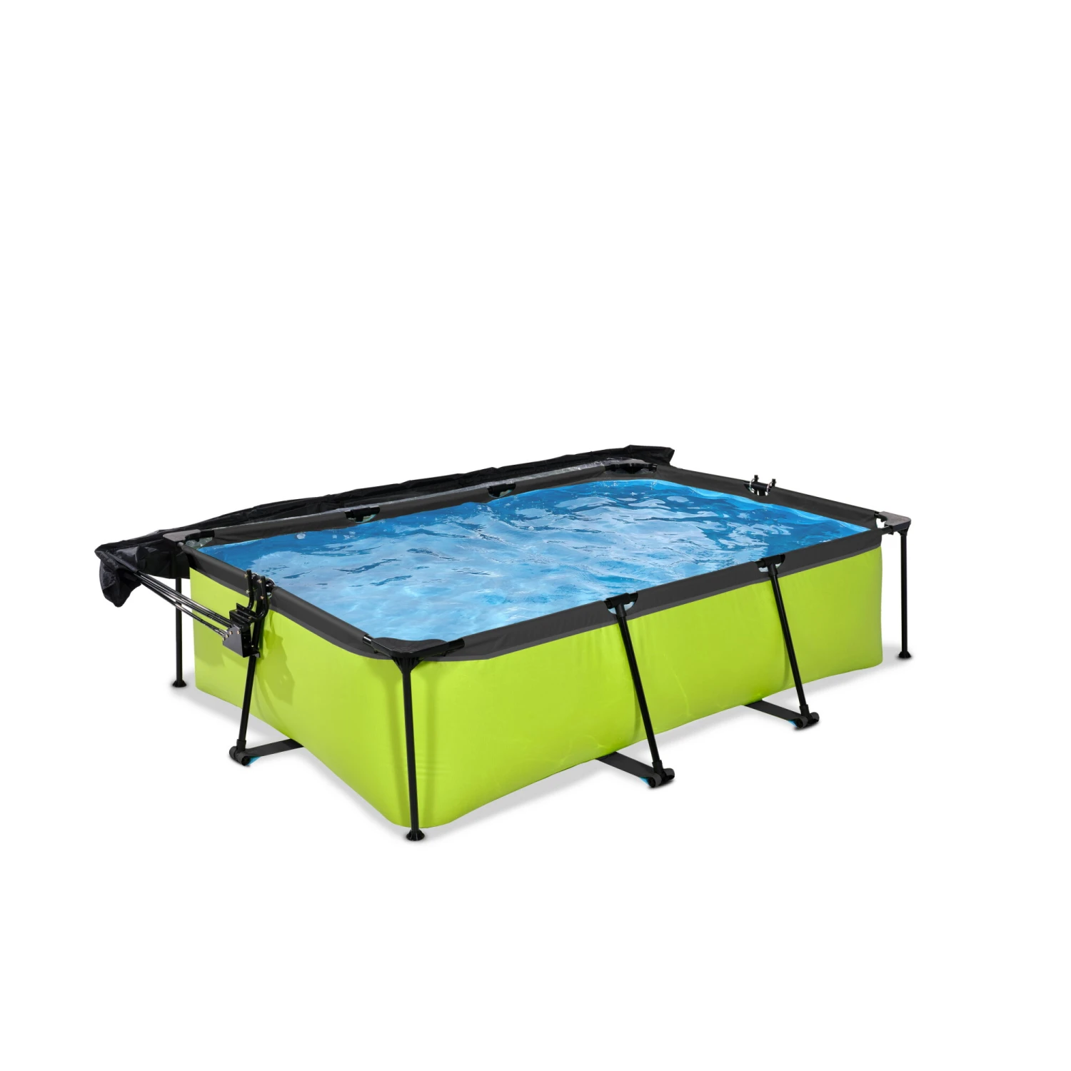 EXIT TOYS EXIT Lime Zwembad 220x150x65cm Met Filterpomp En Schaduwdoek - Groen 4 EXIT TOYS EXIT Lime Zwembad 220x150x65cm Met Filterpomp En Schaduwdoek - Groen - Afbeelding 2