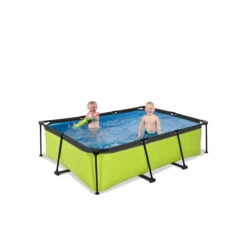 EXIT TOYS EXIT Lime Zwembad 220x150x65cm Met Filterpomp - Groen 11 EXIT TOYS EXIT Lime Zwembad 220x150x65cm Met Filterpomp - Groen -Intex Winkel exit lime zwembad 220x150x65cm met filterpomp groen 3