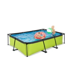 EXIT TOYS EXIT Lime Zwembad 300x200x65cm Met Filterpomp - Groen -Intex Winkel exit lime zwembad 300x200x65cm met filterpomp groen 3