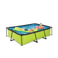 EXIT TOYS EXIT Lime Zwembad 300x200x65cm Met Filterpomp - Groen -Intex Winkel exit lime zwembad 300x200x65cm met filterpomp groen 4