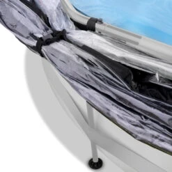 EXIT TOYS EXIT Soft Grey Zwembad ø360x76cm Met Filterpomp En Overkapping - Grijs -Intex Winkel exit soft grey zwembad o360x76cm met filterpomp en overkapping grijs 4