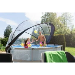 EXIT TOYS EXIT Soft Grey Zwembad ø360x76cm Met Filterpomp En Overkapping - Grijs -Intex Winkel exit soft grey zwembad o360x76cm met filterpomp en overkapping grijs 9