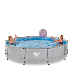 EXIT TOYS EXIT Soft Grey Zwembad ø360x76cm Met Filterpomp - Grijs 11 EXIT TOYS EXIT Soft Grey Zwembad ø360x76cm Met Filterpomp - Grijs -Intex Winkel exit soft grey zwembad o360x76cm met filterpomp n grijs 2