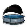 EXIT TOYS EXIT Stone Zwembad ø300x76cm Met Filterpomp En Schaduwdoek - Grijs 2 EXIT TOYS EXIT Stone Zwembad ø300x76cm Met Filterpomp En Schaduwdoek - Grijs -Intex Winkel exit stone zwembad o300x76cm met filterpomp en schaduwdoek grijs