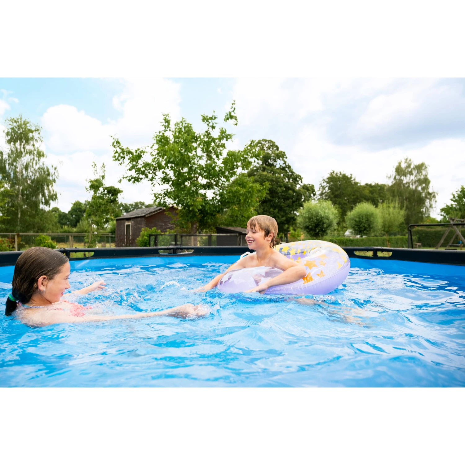 EXIT TOYS EXIT Stone Zwembad ø360x122cm Met Zandfilterpomp - Grijs 9 EXIT TOYS EXIT Stone Zwembad ø360x122cm Met Zandfilterpomp - Grijs - Afbeelding 8