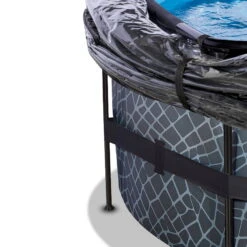 EXIT TOYS EXIT Stone Zwembad ø427x122cm Met Zandfilterpomp En Overkapping - Grijs -Intex Winkel exit stone zwembad o427x122cm met zandfilterpomp en overkapping grijs 5