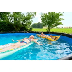 EXIT TOYS EXIT Stone Zwembad ø488x122cm Met Filterpomp - Grijs -Intex Winkel exit stone zwembad o488x122cm met filterpomp grijs 9