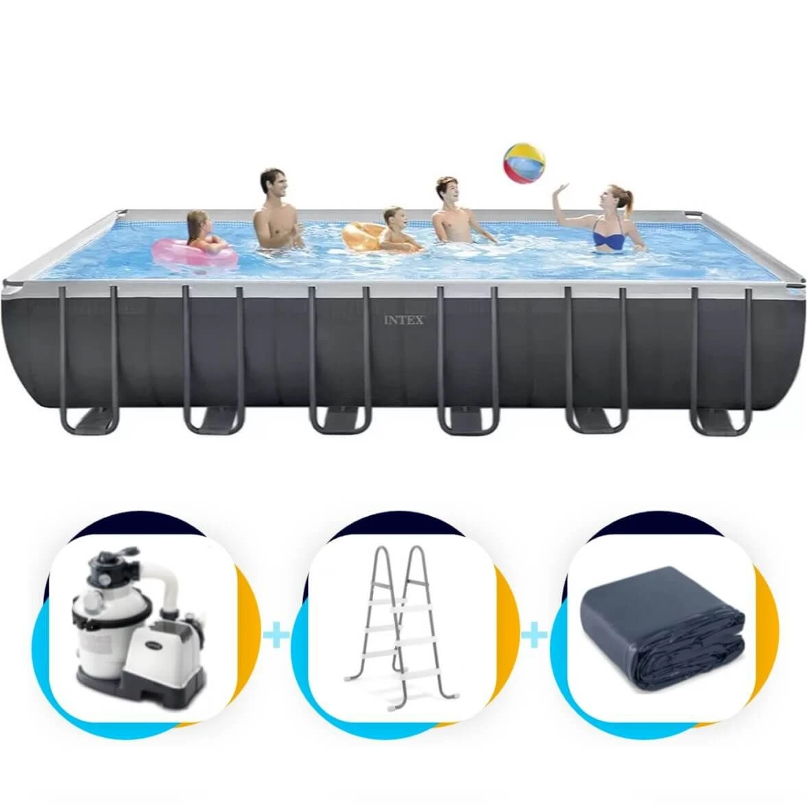 Intex Zwembad Ultra XTR Frame 732 X 366 X 132 Cm | Rechthoekig 4 Intex Zwembad Ultra XTR Frame 732 X 366 X 132 Cm | Rechthoekig - Afbeelding 2
