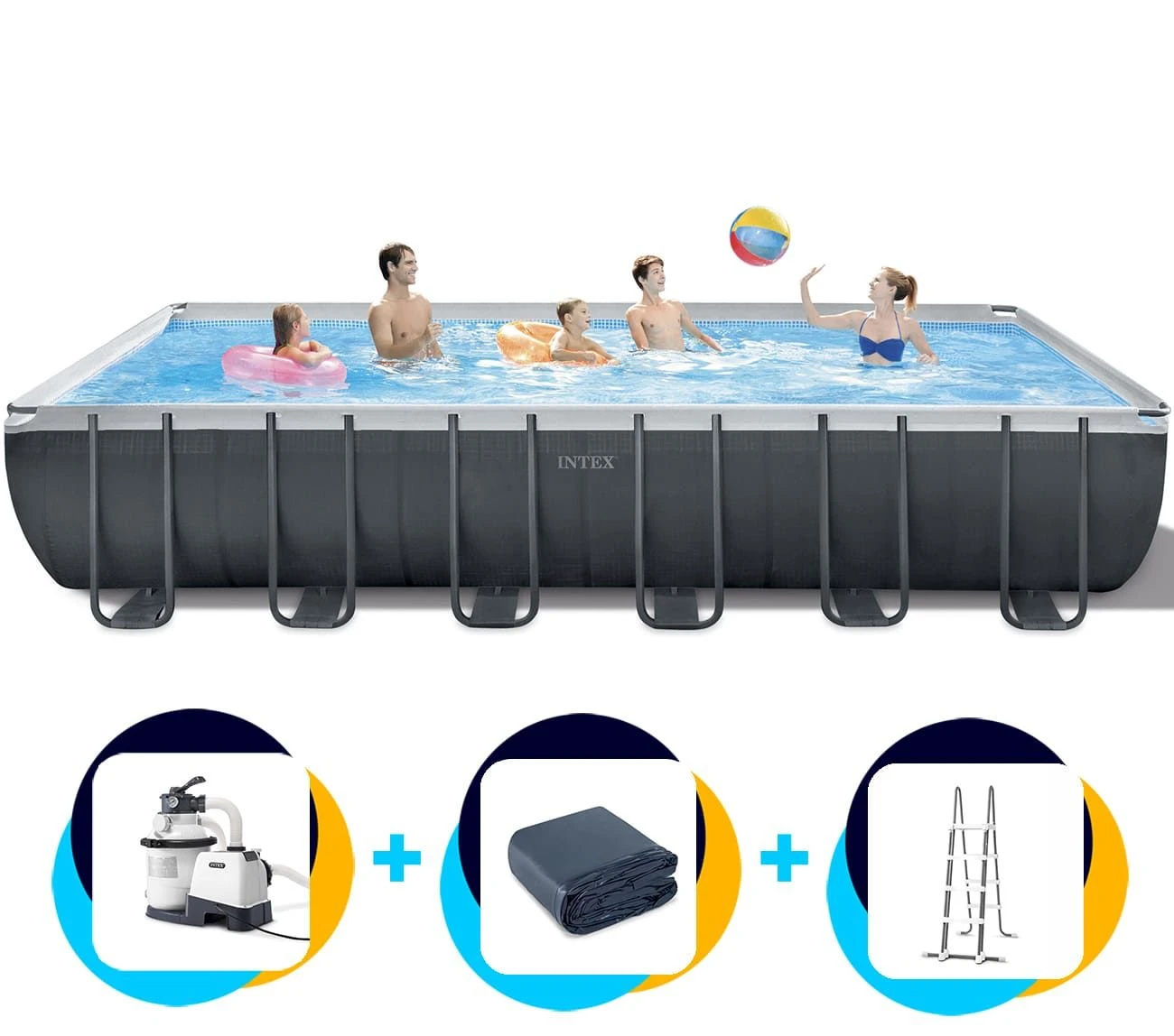 Intex Zwembad Ultra XTR Frame 732 X 366 X 132 Cm | Rechthoekig 3 Intex Zwembad Ultra XTR Frame 732 X 366 X 132 Cm | Rechthoekig